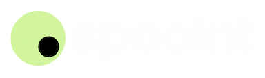 Spooint logo - white variant